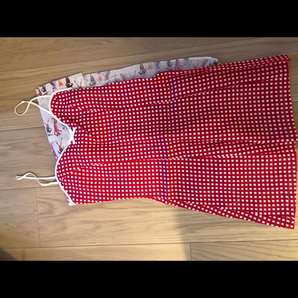 Miguelina nadine dress red gingham XS NWT - Picture 6 of 8
